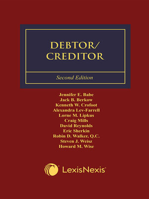 cover image of Canadian Forms & Precedents - Debtor/Creditor